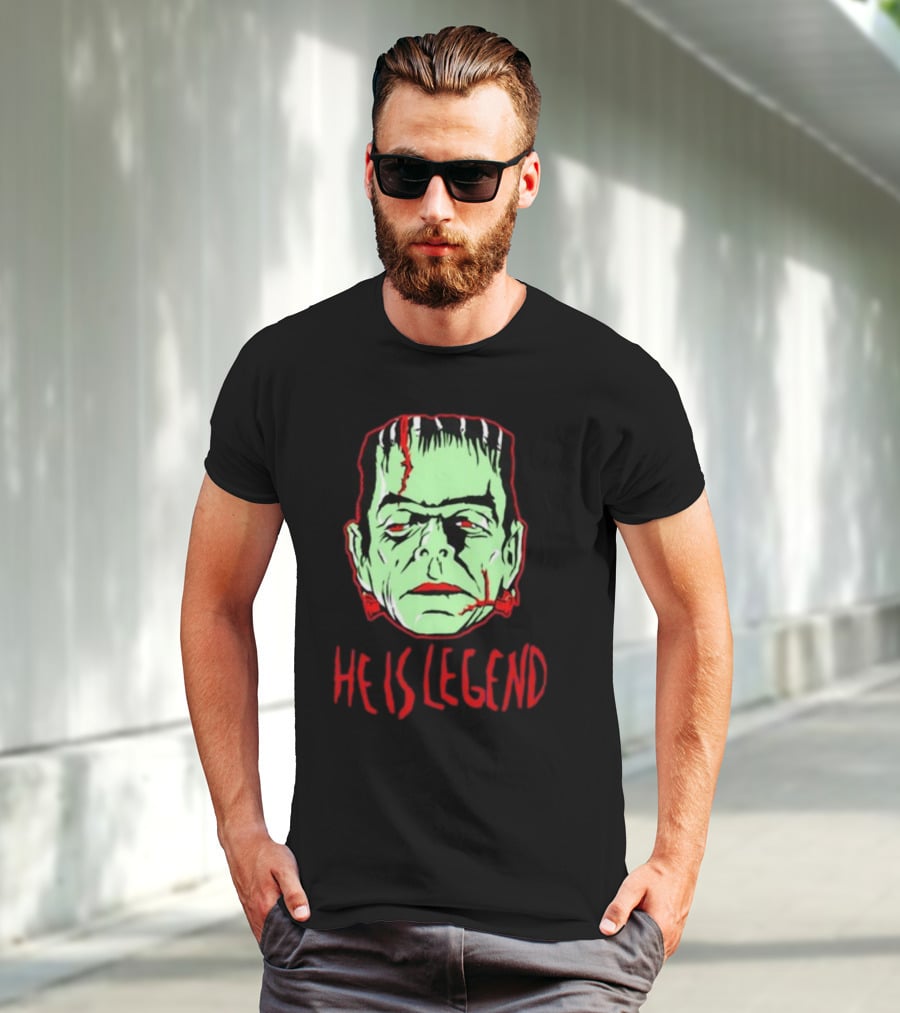 He Is Legend Frankenstein's Monster Face T-Shirt