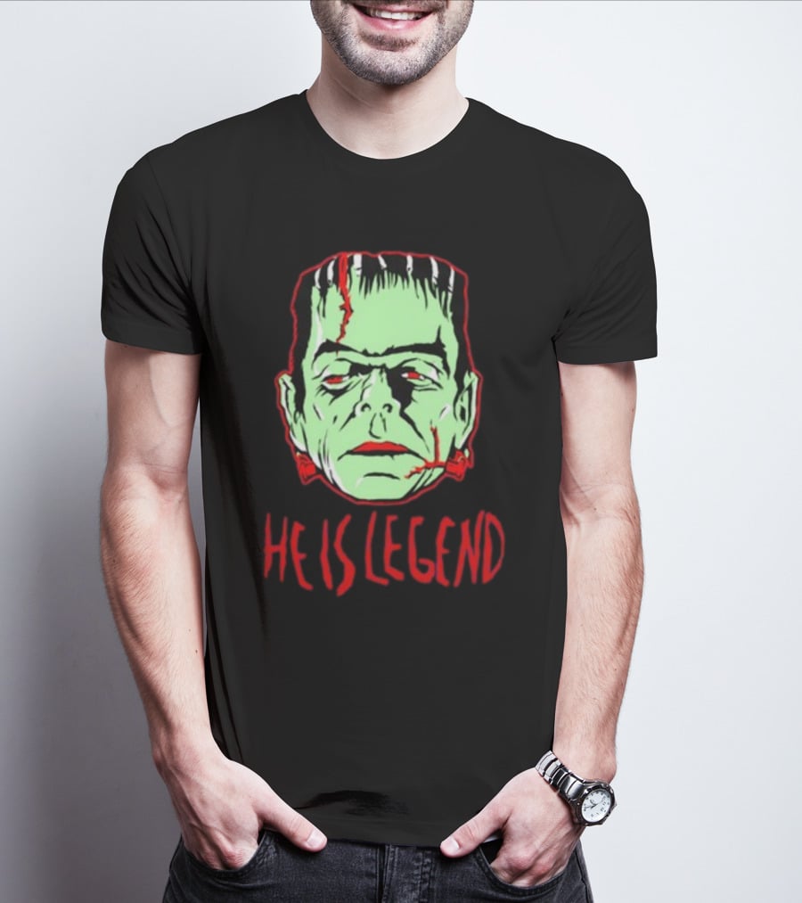 He Is Legend Frankenstein's Monster Face T-Shirt