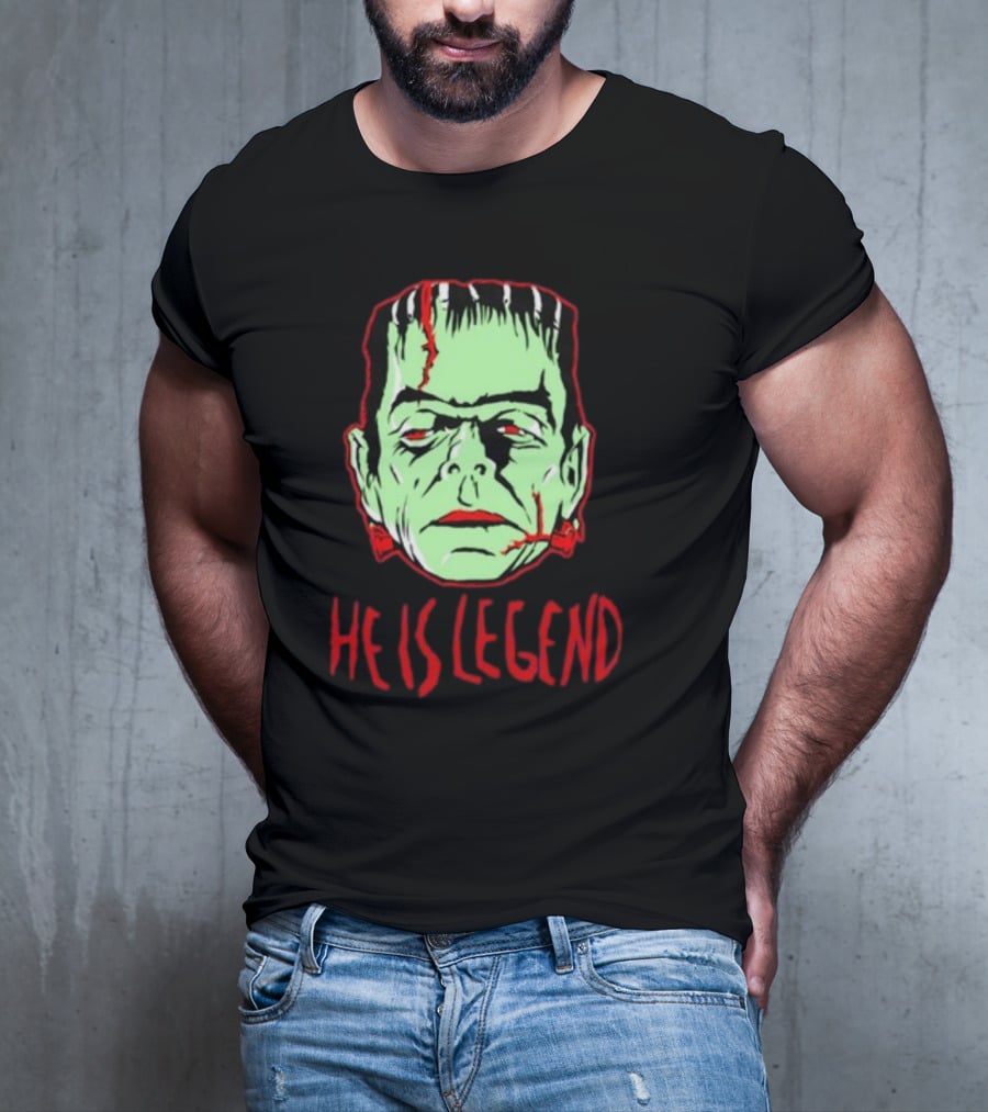 He Is Legend Frankenstein's Monster Face T-Shirt