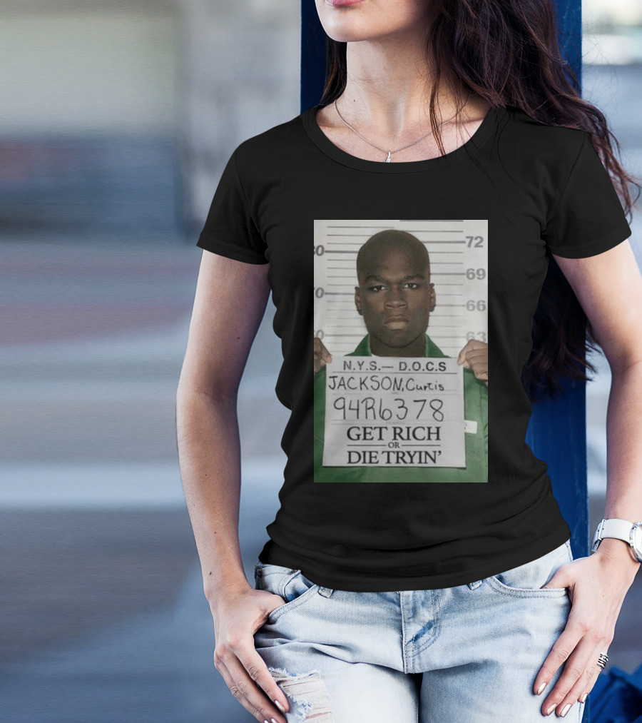 Curtis Jackson Get Rich Or Die Tryin' Mugshot 94R6378 T-Shirt