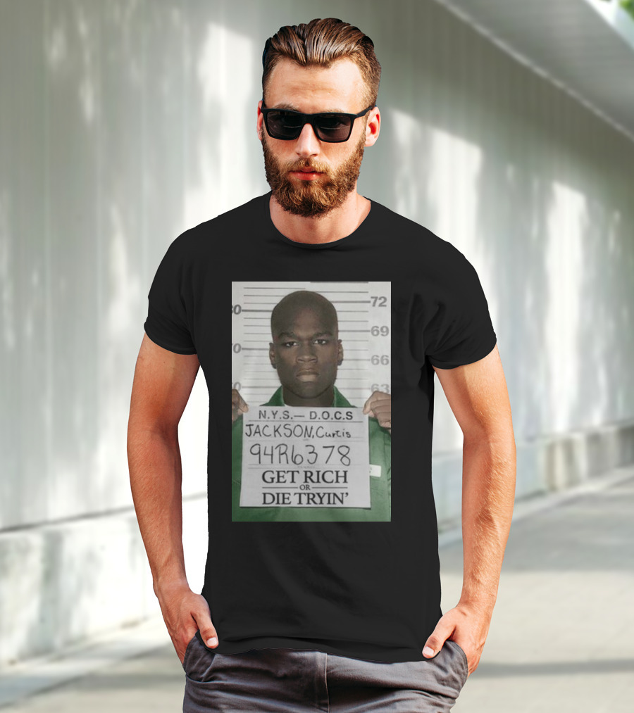 Curtis Jackson Get Rich Or Die Tryin' Mugshot 94R6378 T-Shirt