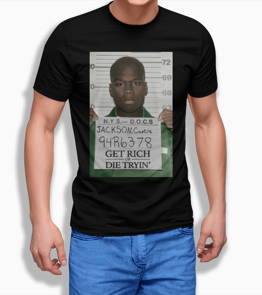 Curtis Jackson Get Rich Or Die Tryin' Mugshot 94R6378 T-Shirt