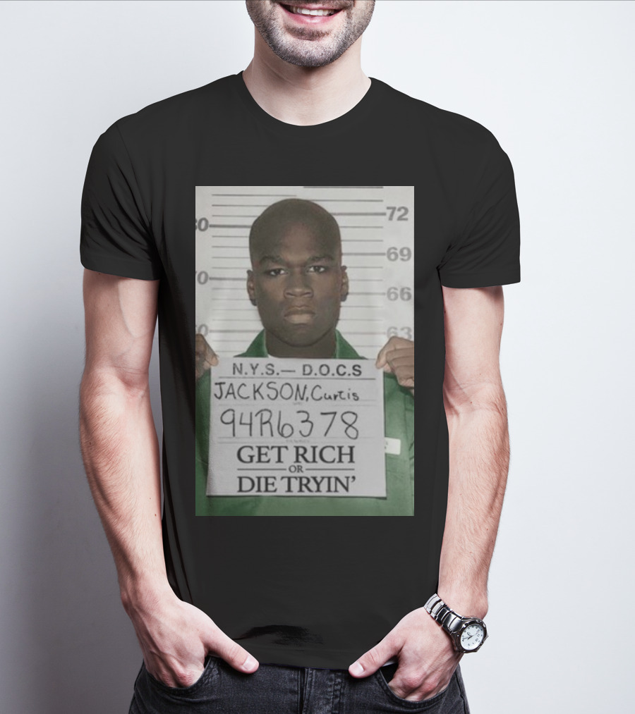 Curtis Jackson Get Rich Or Die Tryin' Mugshot 94R6378 T-Shirt