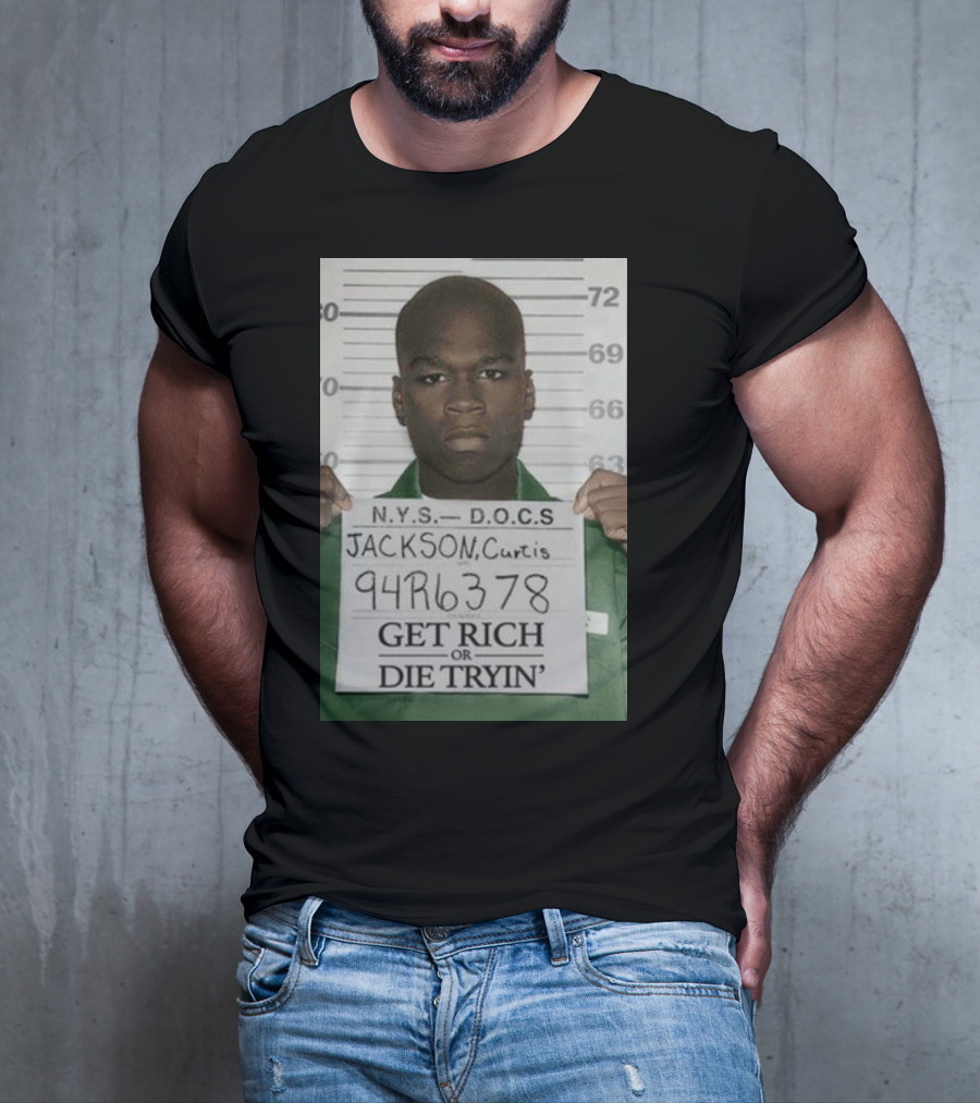 Curtis Jackson Get Rich Or Die Tryin' Mugshot 94R6378 T-Shirt