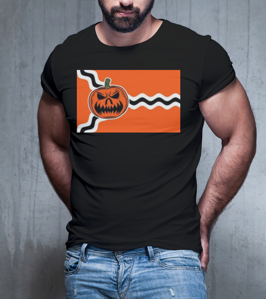 St. Louis Flag Inspired Pumpkin Halloween T-Shirt