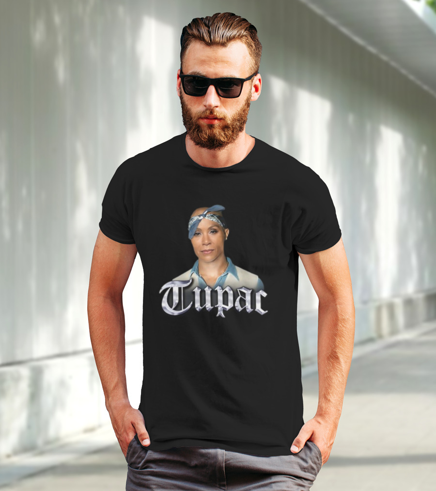 Jada Pinkett Smith Tupac Bandana Crossover T-Shirt