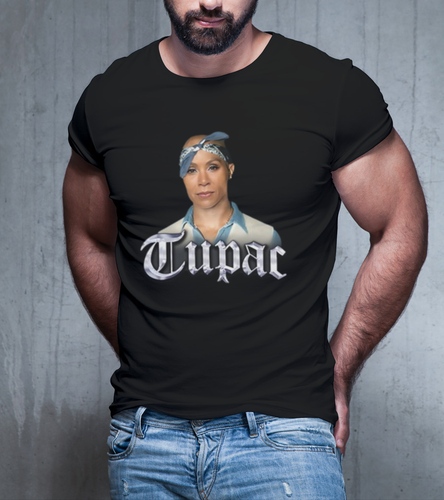 Jada Pinkett Smith Tupac Bandana Crossover T-Shirt