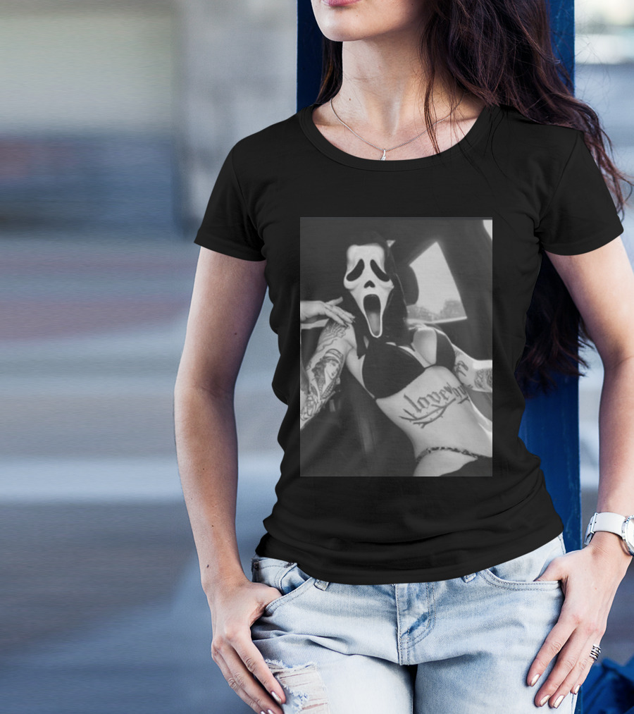 Paigeamaze Scream If U Need Me Lover Girl Mask Tattoo Body T-Shirt