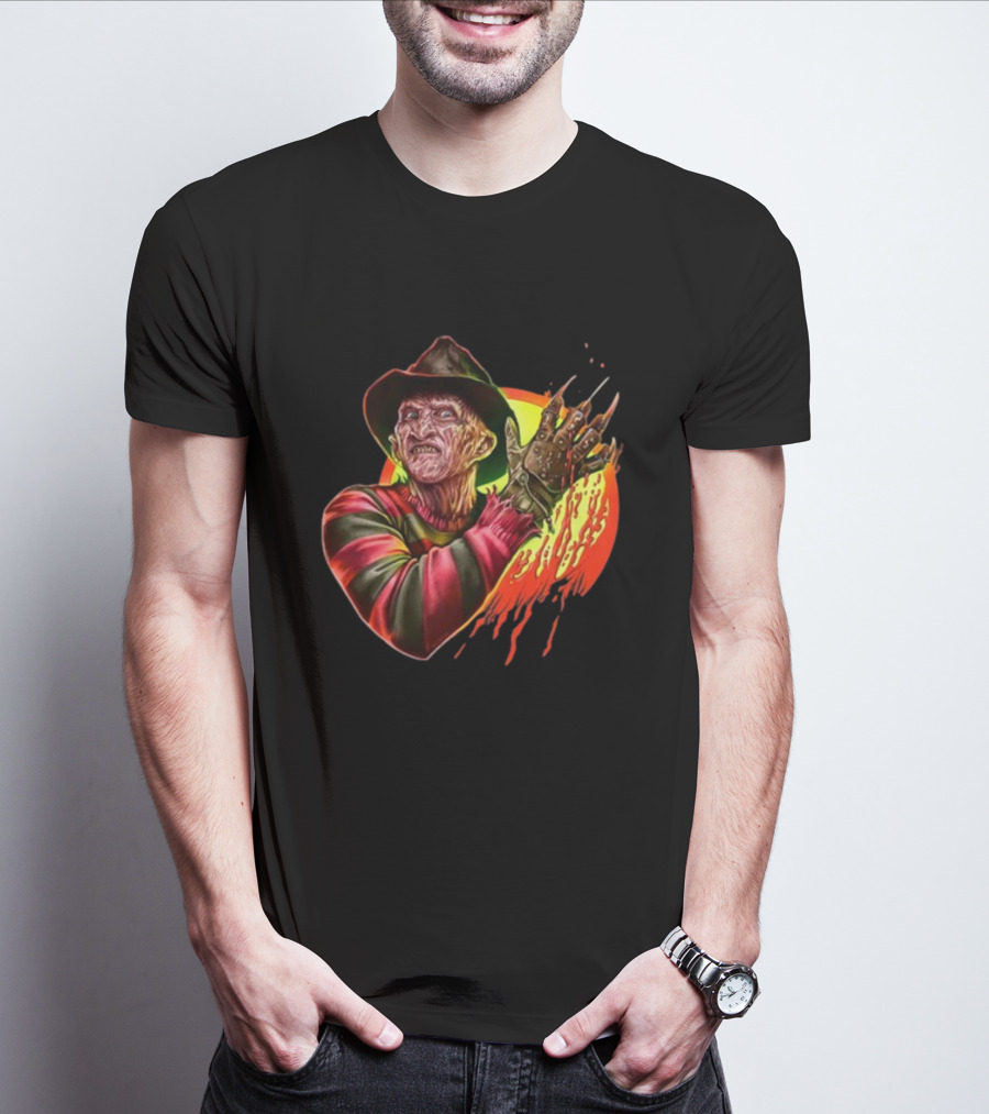 Frightrags Freddy Krueger Claws Rainbow Slashed T-Shirt