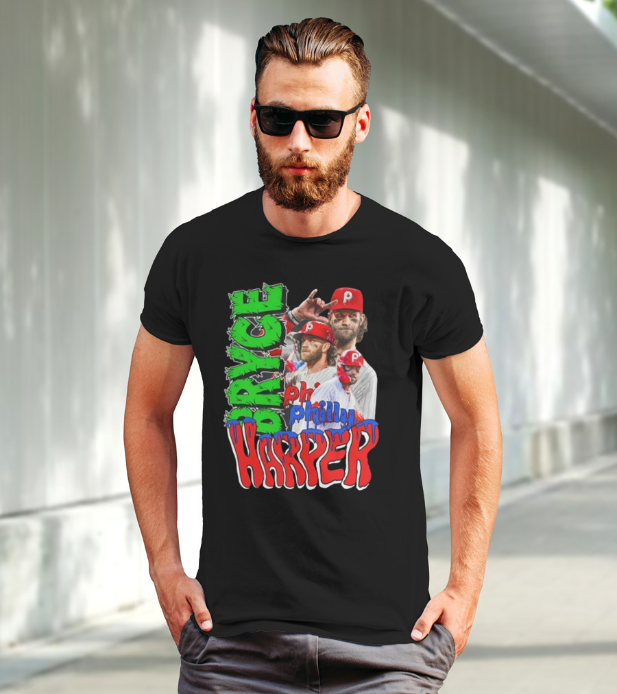 Bryce Harper Philly's Chosen One Phillies Player Red Cap T-Shirt