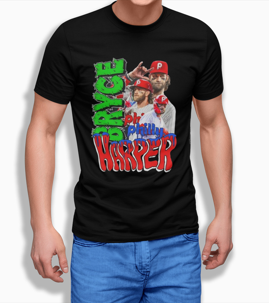 Bryce Harper Philly's Chosen One Phillies Player Red Cap T-Shirt