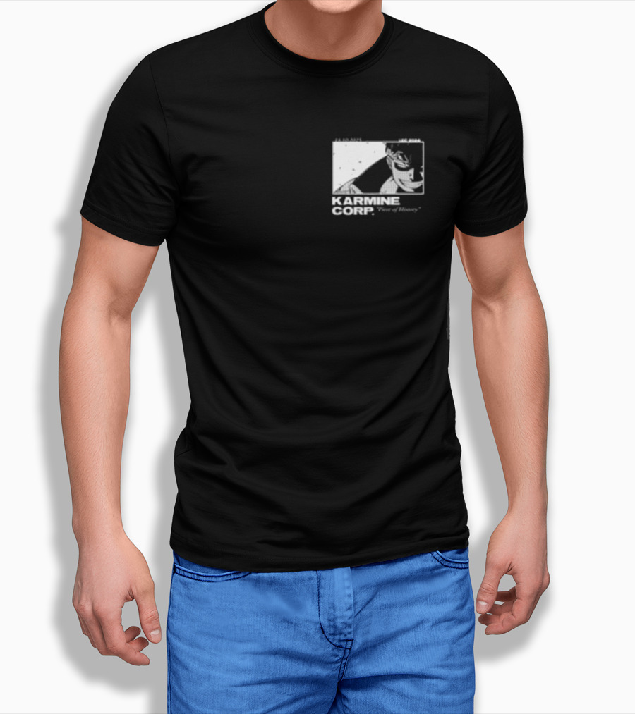 Karmine Corp Piece Of History Manga Style Character Sketch T-Shirt