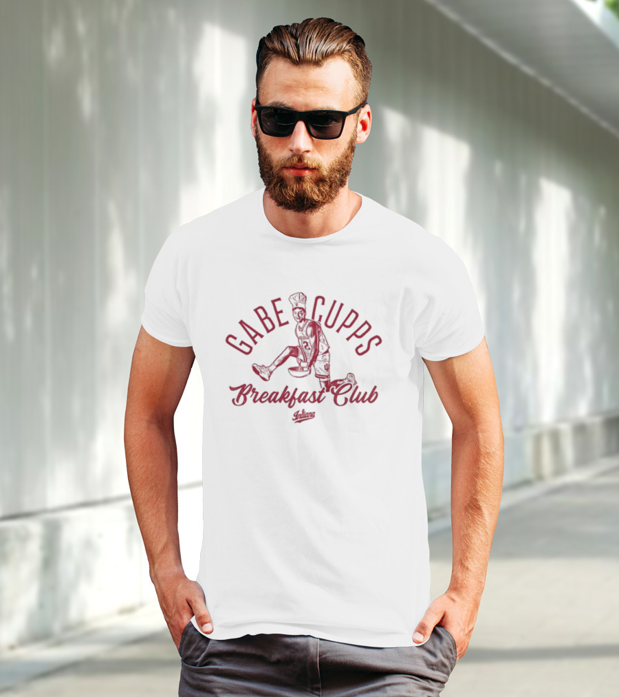 Gabe Cupps Basketball Breakfast Club Indiana T-Shirt