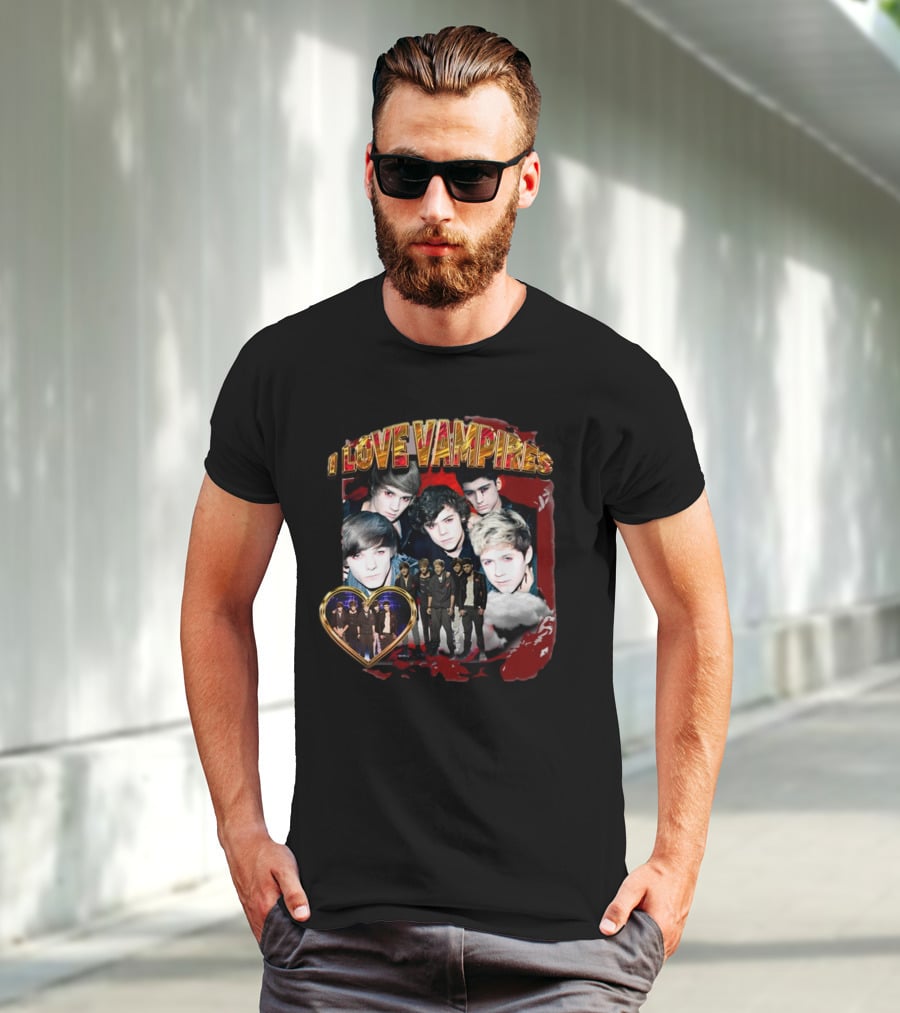 I Love Vampires Sadstreet Band Themed Collection T-Shirt