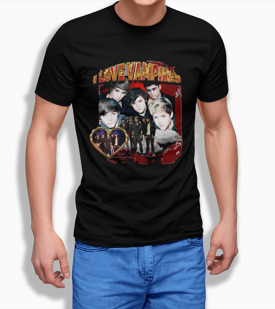I Love Vampires Sadstreet Band Themed Collection T-Shirt