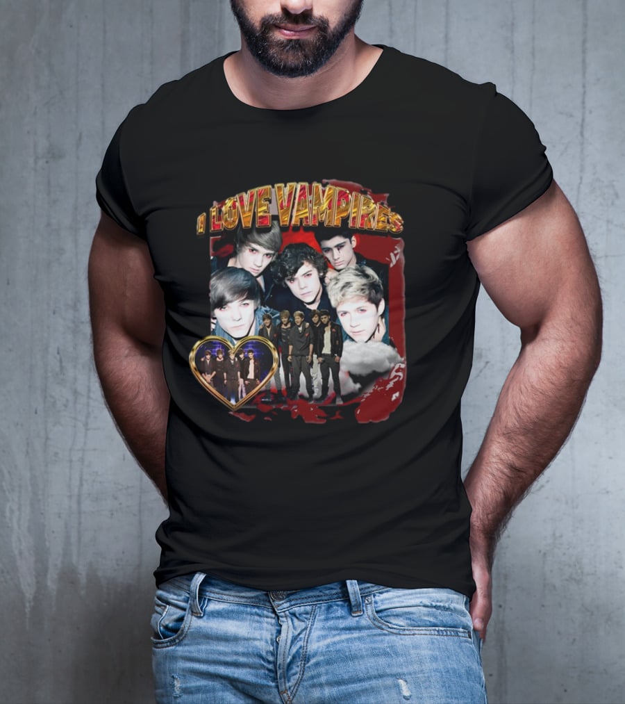 I Love Vampires Sadstreet Band Themed Collection T-Shirt