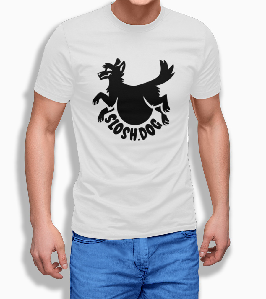 Slosh.Dog Logo Launch Day Sloshdog Playful Canine T-Shirt