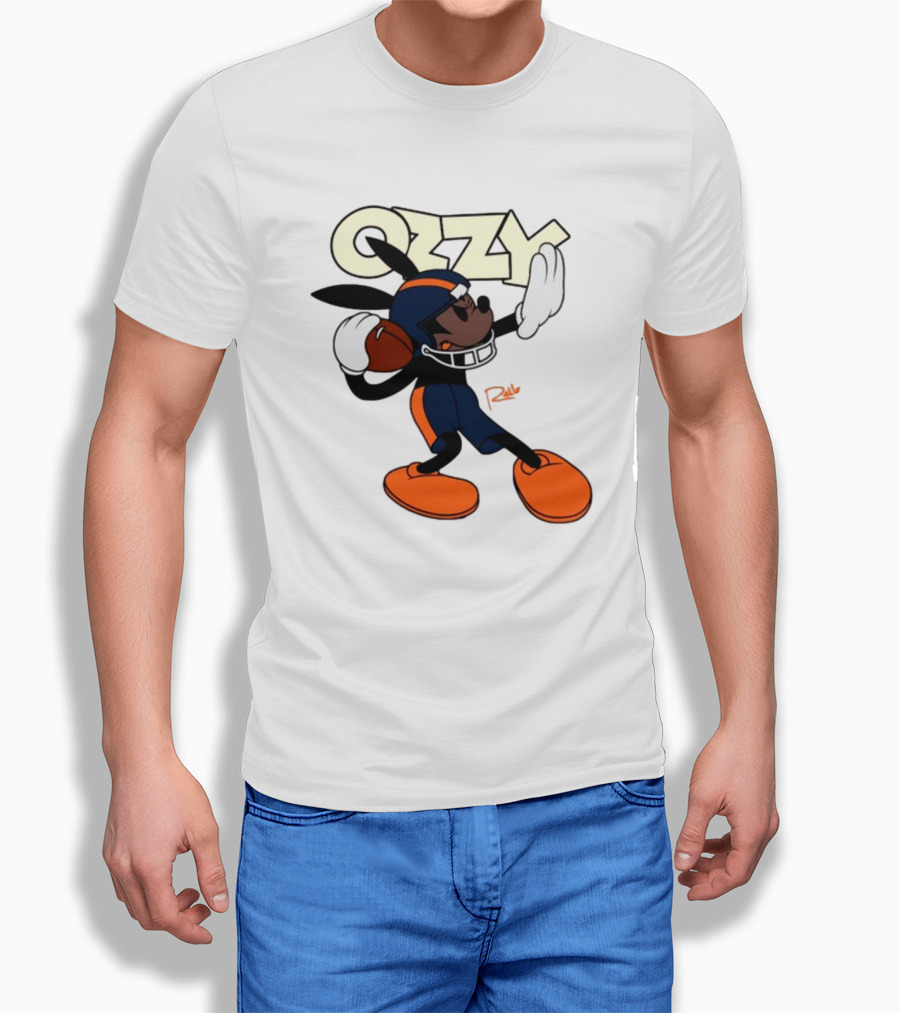 Ozzy Chicago Over Everything X Rello Football Player T-Shirt