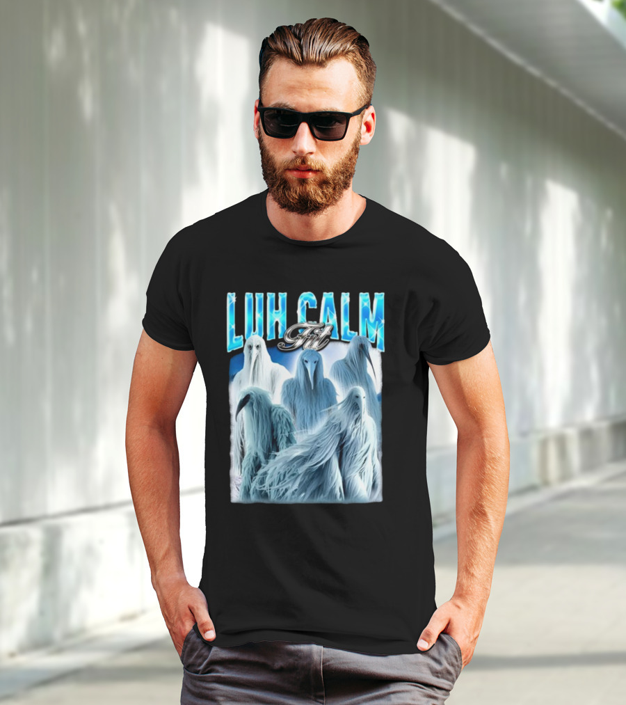 Notsafeforwear Luh Calm Fit Ice Phantom Figures T-Shirt