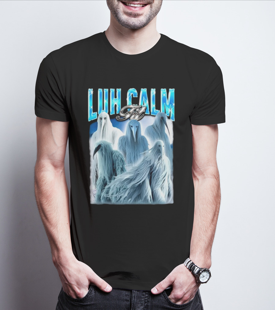Notsafeforwear Luh Calm Fit Ice Phantom Figures T-Shirt