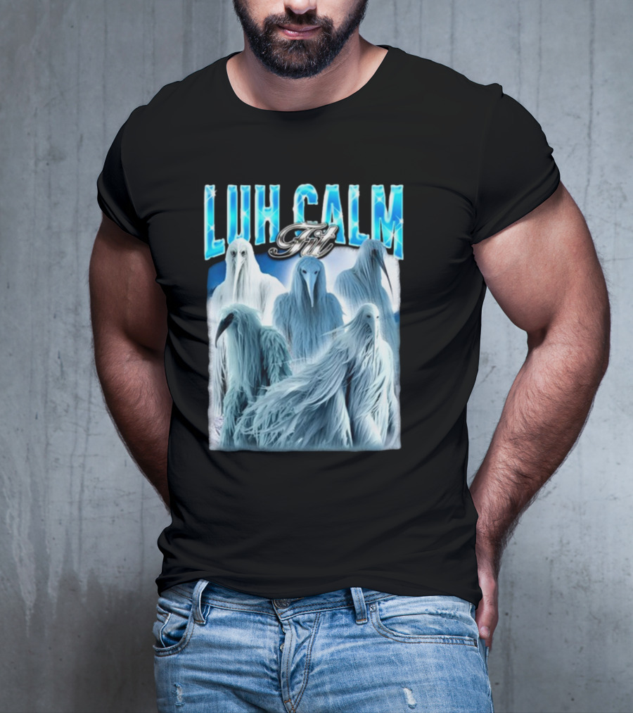 Notsafeforwear Luh Calm Fit Ice Phantom Figures T-Shirt