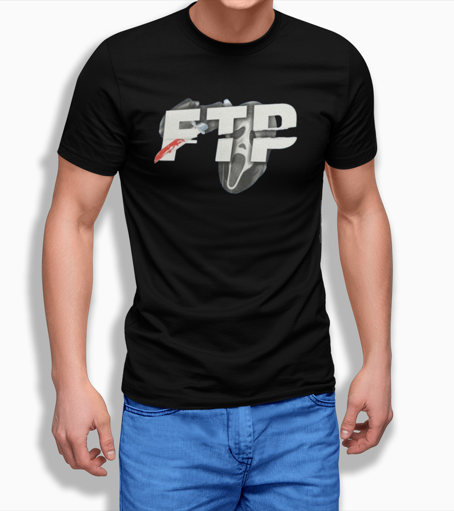 FTP Knife Ghost Mask Halloween T-Shirt