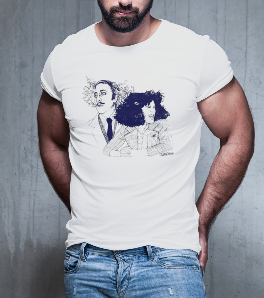 Gene Wilder Gilda Radner Iconic Duo Sketch T-Shirt
