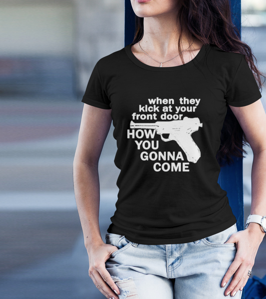 Lowlvl Guns Of Brixton When They Kick At Your Front Door How You Gonna Come T-Shirt