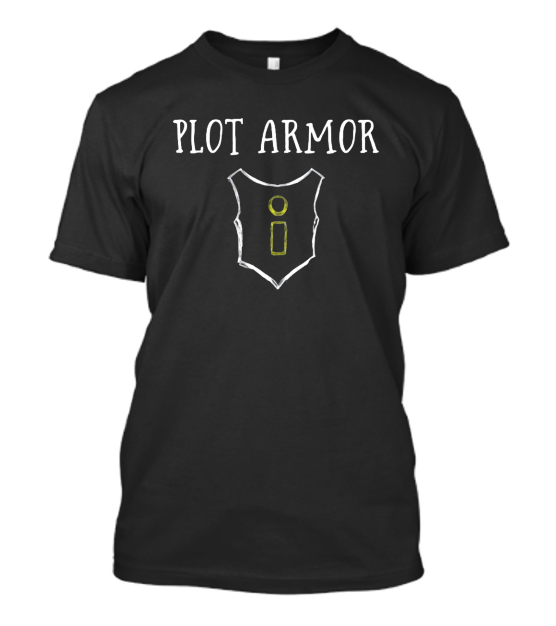 PLOT ARMOR Shield Emblem T-Shirt