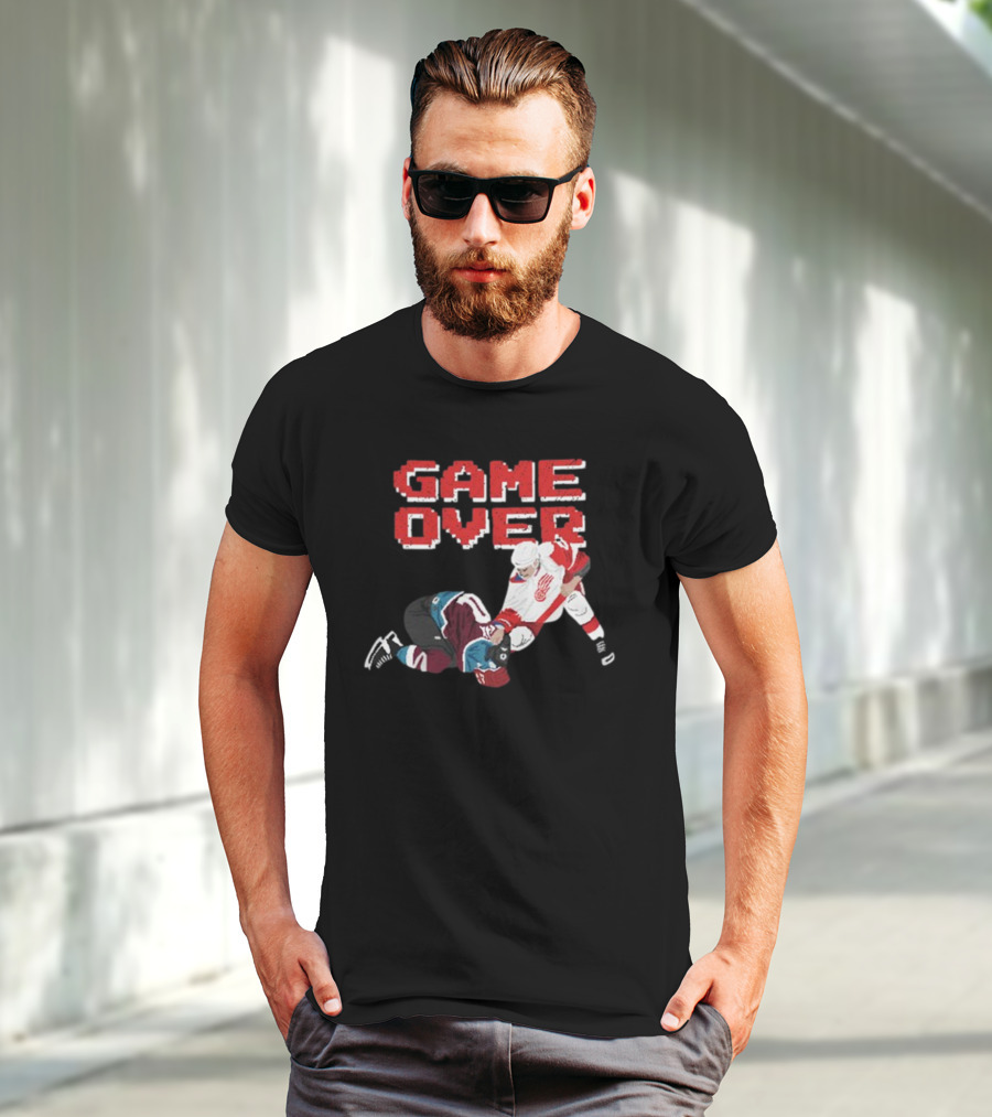 Questionableteez Fight Night Game Over Ice Hockey Showdown T-Shirt