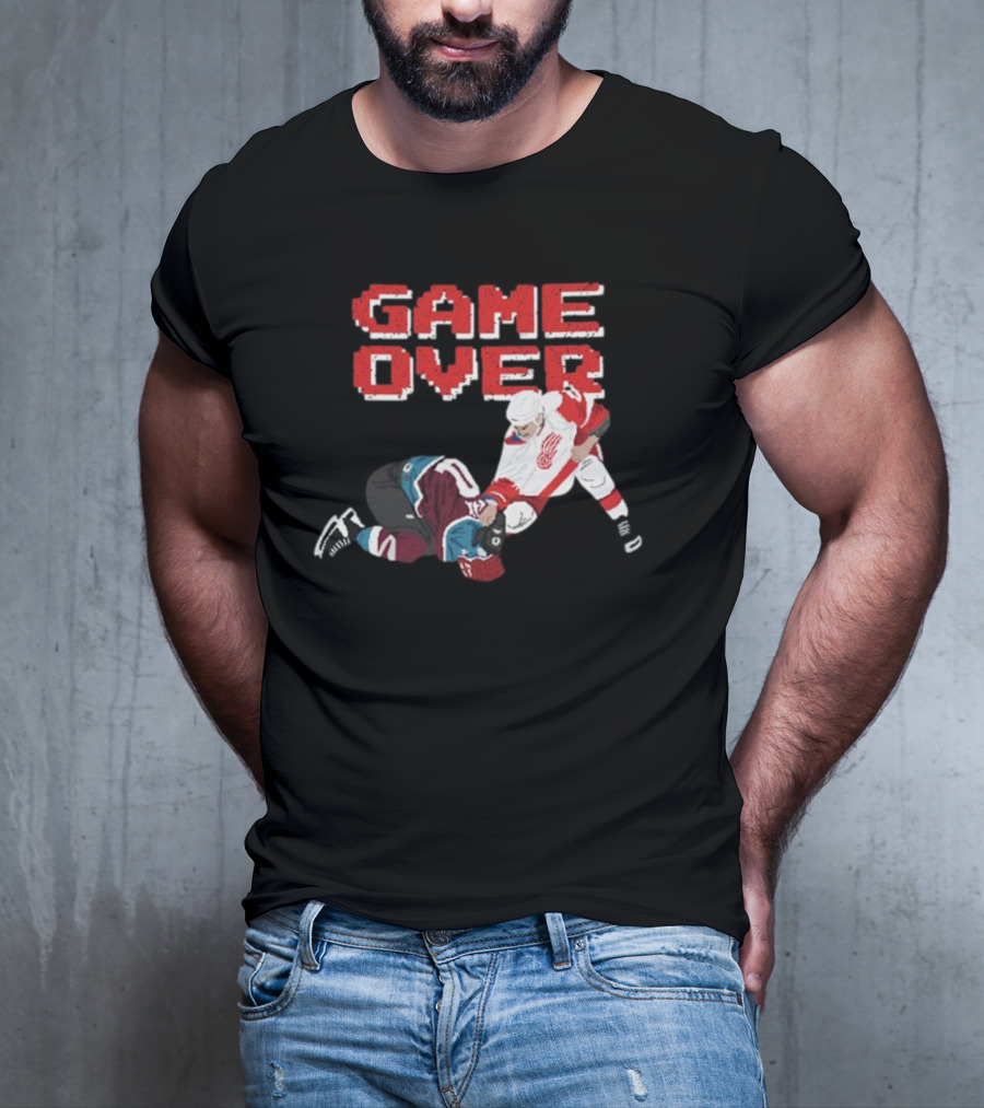 Questionableteez Fight Night Game Over Ice Hockey Showdown T-Shirt