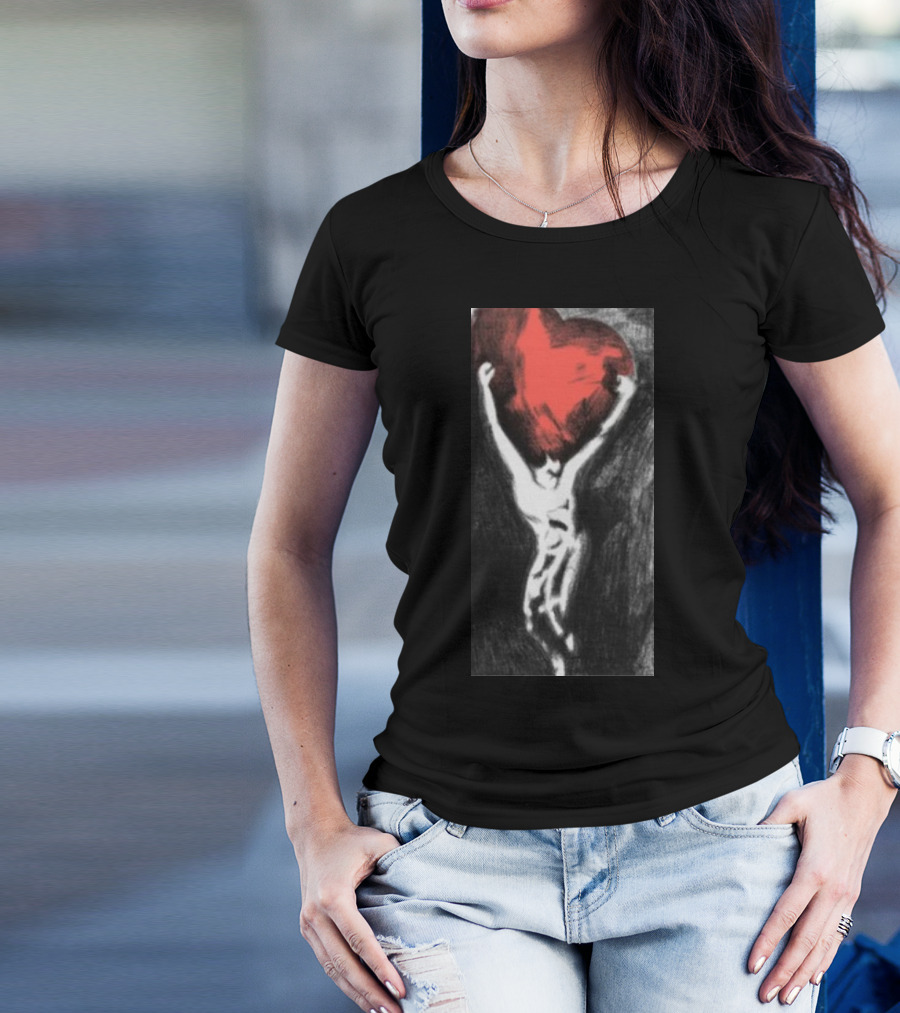 Rider Love Red Heart Embrace T-Shirt