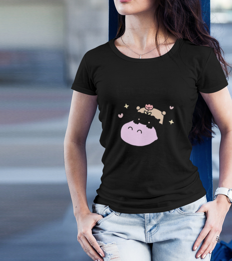I'm Soooo Sleepy Cute Sleeping Characters With Hearts And Stars T-Shirt