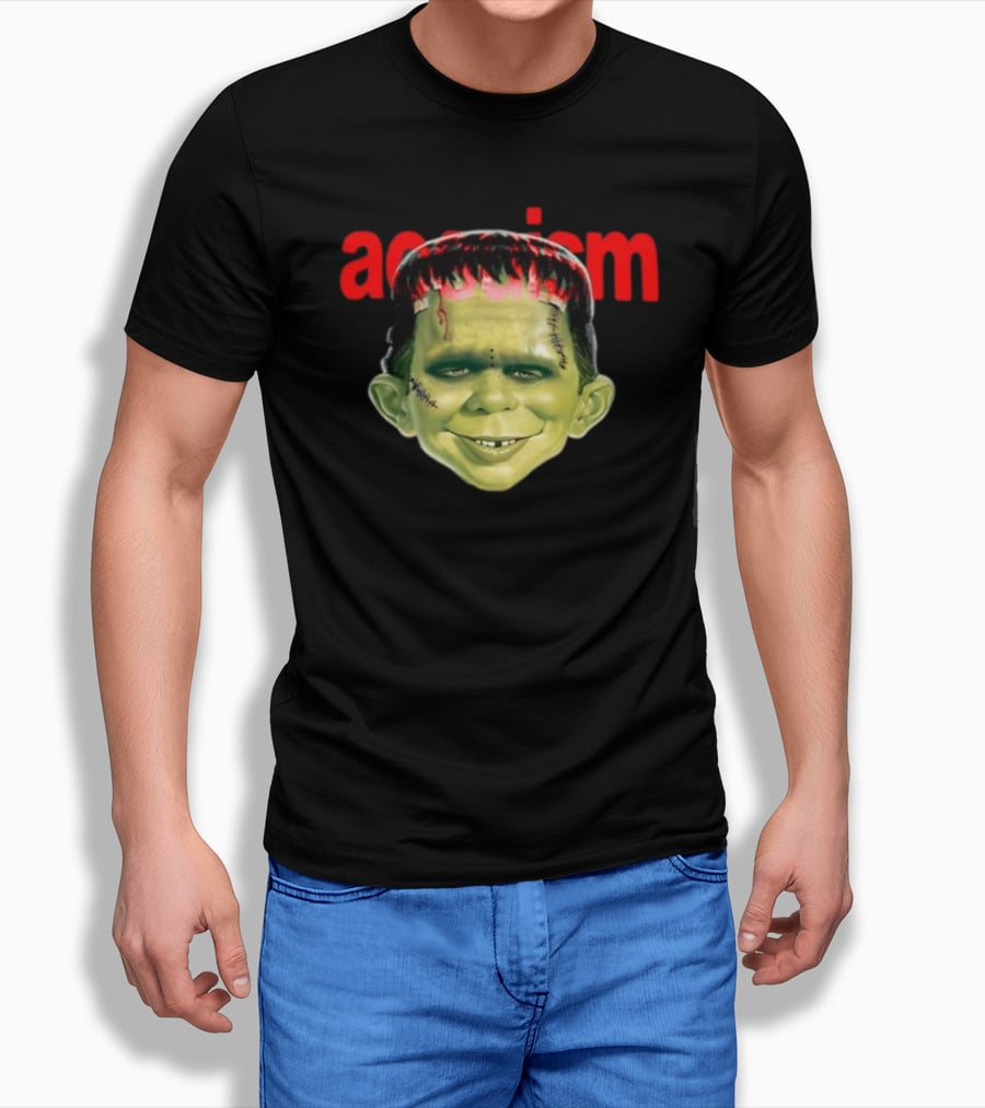 Aosuism Madd Halloween Frankenstein Monster Face T-Shirt