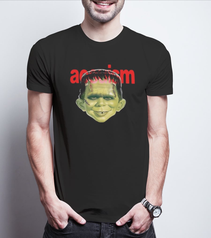 Aosuism Madd Halloween Frankenstein Monster Face T-Shirt