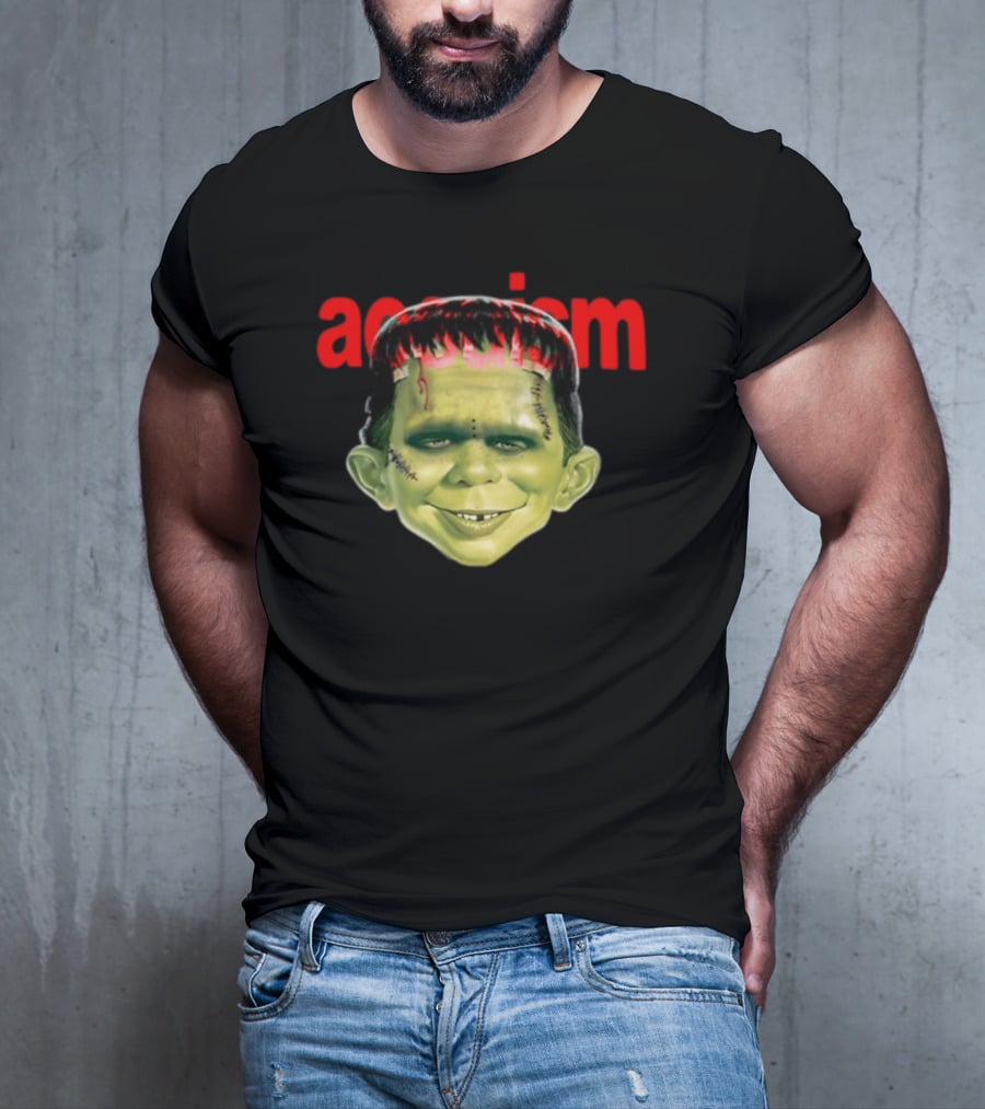 Aosuism Madd Halloween Frankenstein Monster Face T-Shirt
