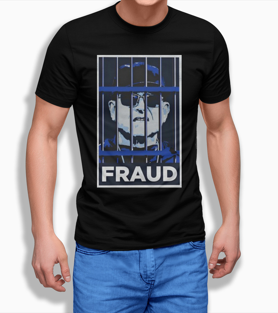 Harbaugh Behind Bars Fraud T-Shirt