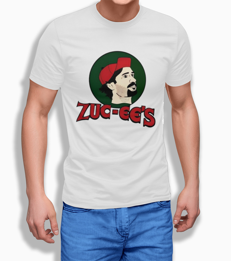 10K Takes Zuc-Ee's Retro Illustration Red Cap Green Circle T-Shirt