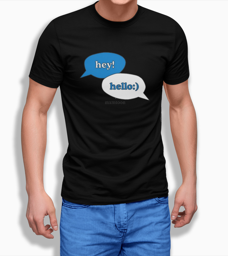 Hey Hello:) Mxmtoon Speech Bubbles T-Shirt