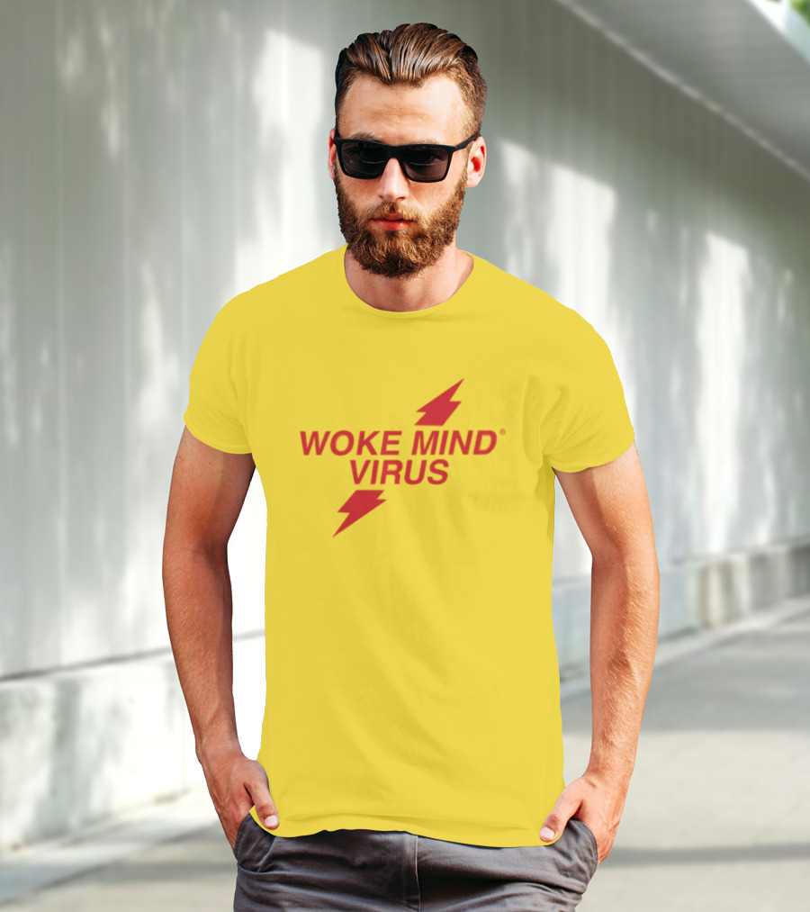 Woke Mind Virus Lightning Bolt T-Shirt