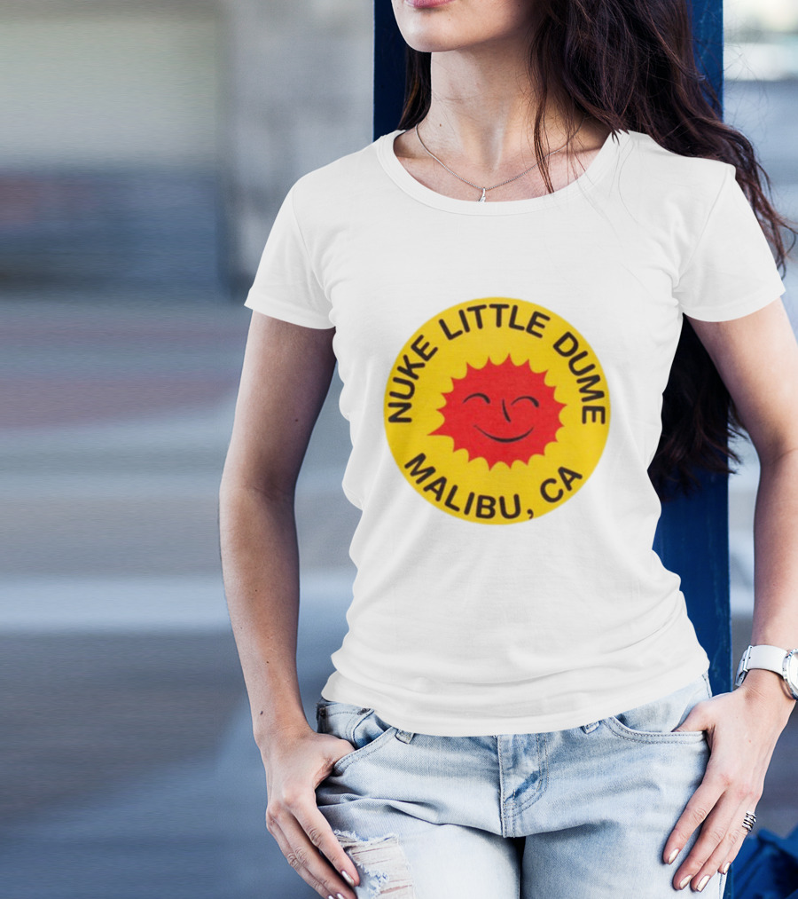 Nuke Little Dume Malibu CA Smiling Sun T-Shirt
