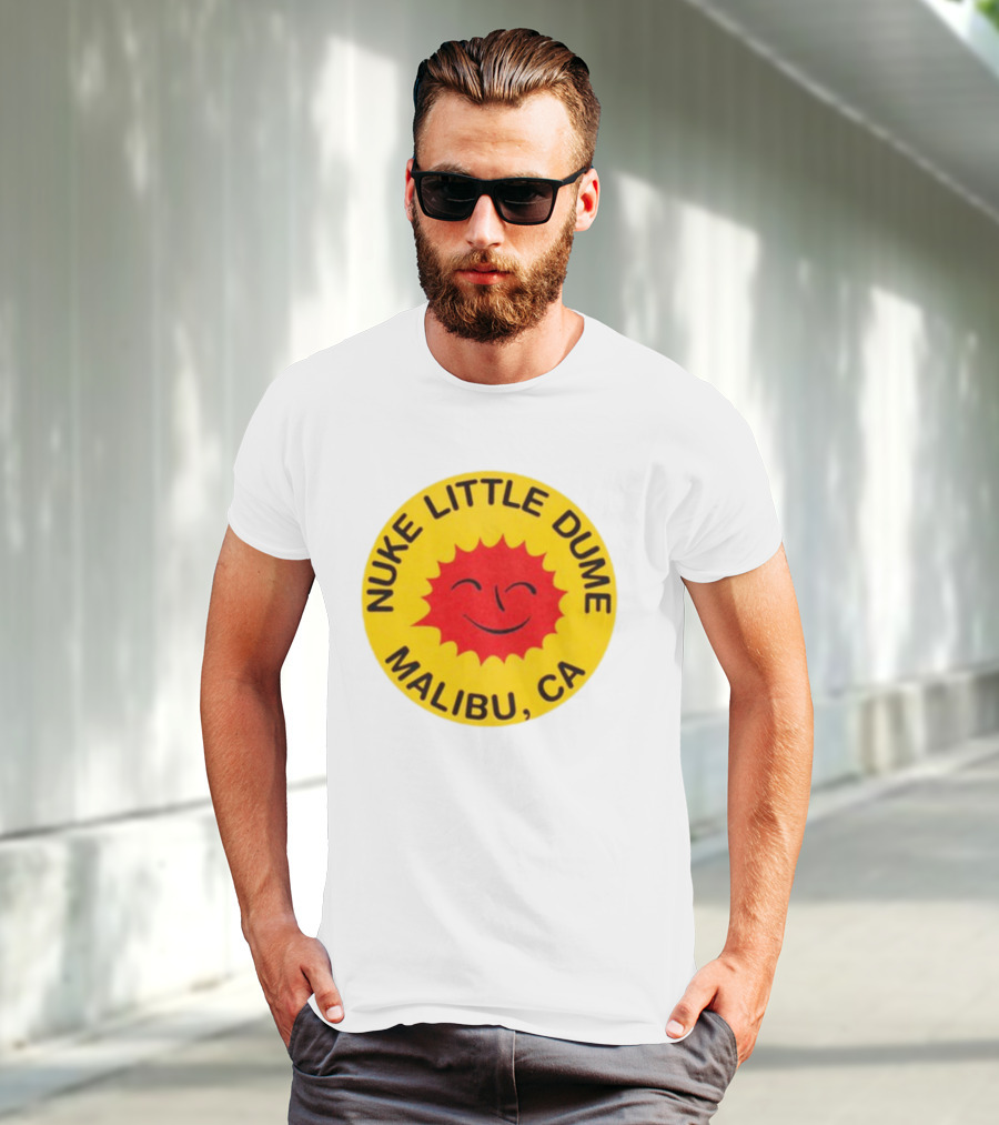 Nuke Little Dume Malibu CA Smiling Sun T-Shirt
