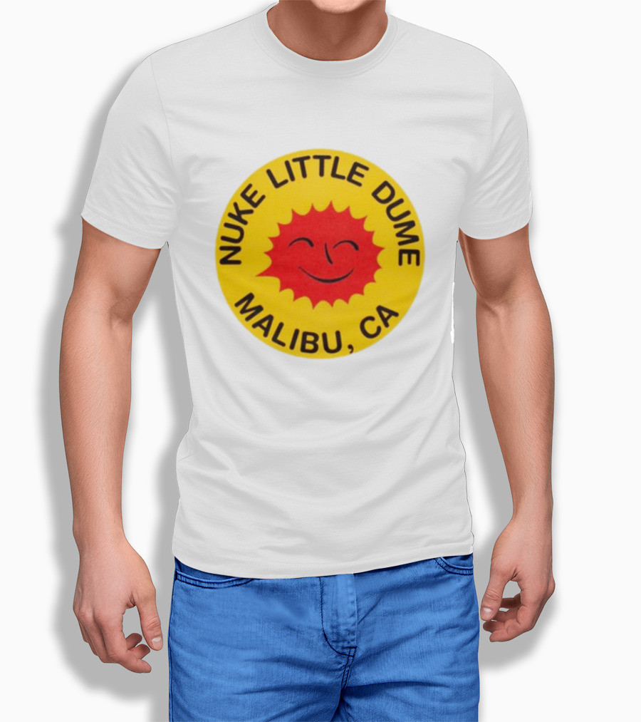 Nuke Little Dume Malibu CA Smiling Sun T-Shirt