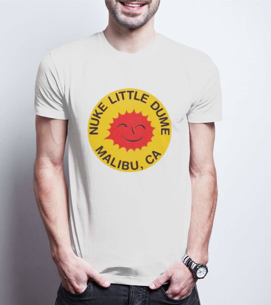 Nuke Little Dume Malibu CA Smiling Sun T-Shirt