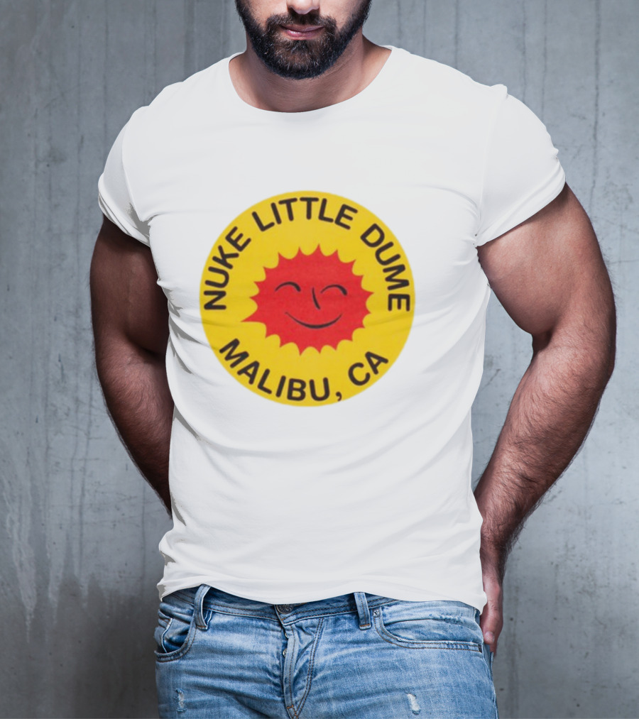 Nuke Little Dume Malibu CA Smiling Sun T-Shirt