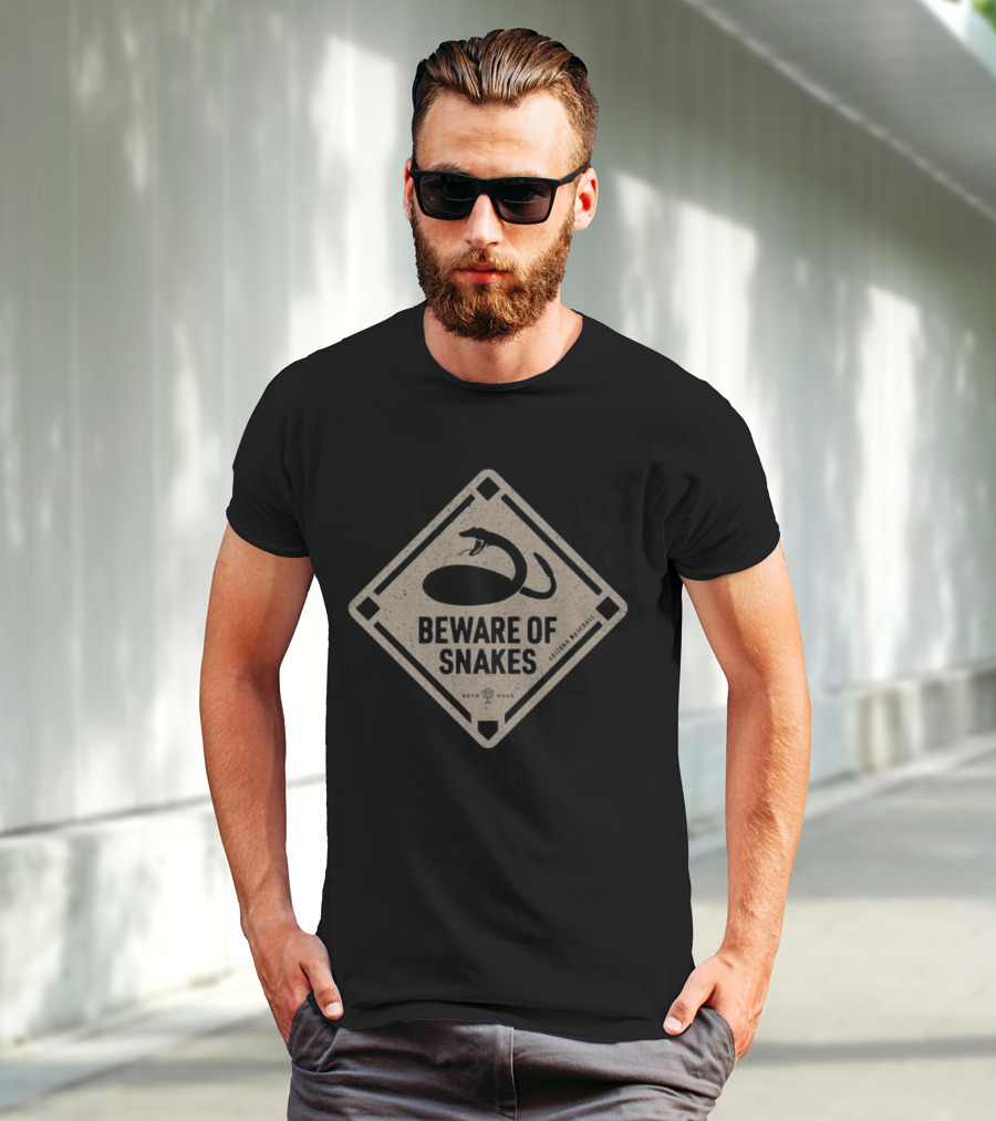 Beware Of Snakes Rotowear Arizona Baseball T-Shirt