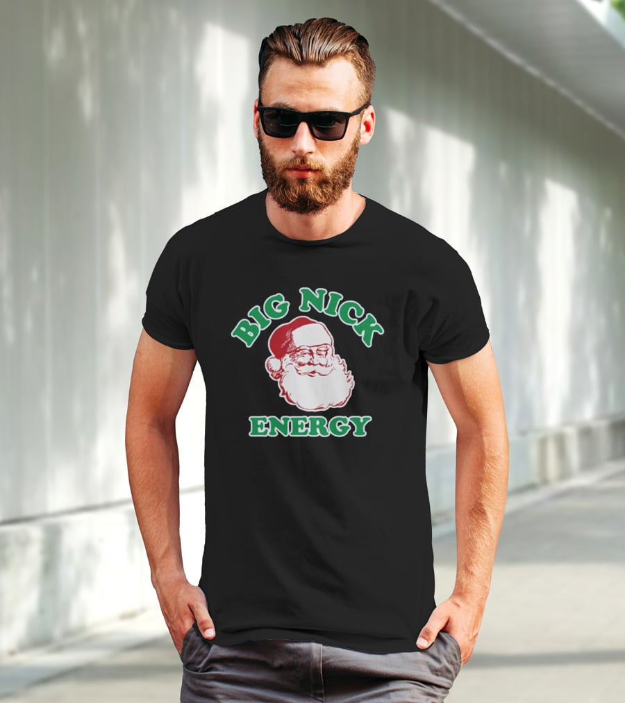 Thehomet Big Nick Energy Santa Claus Christmas T-Shirt