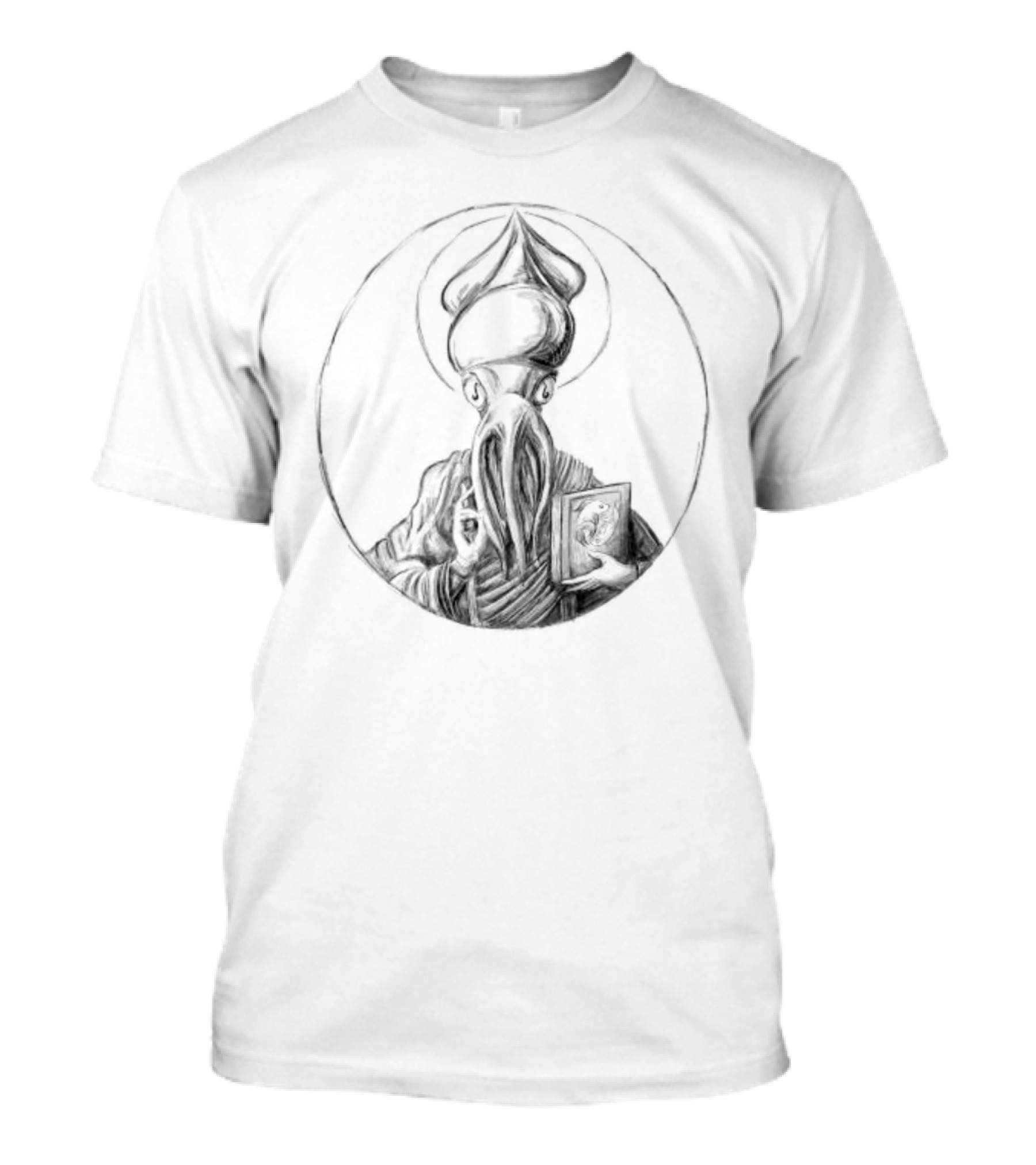 Squid Jesus Holy Icon Tentacle T-Shirt