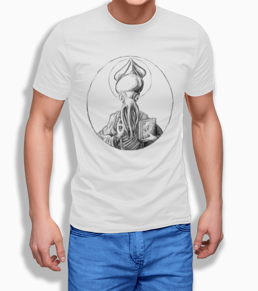 Squid Jesus Holy Icon Tentacle T-Shirt