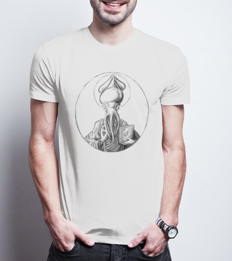 Squid Jesus Holy Icon Tentacle T-Shirt